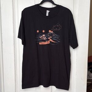 black bright eyes band t shirt